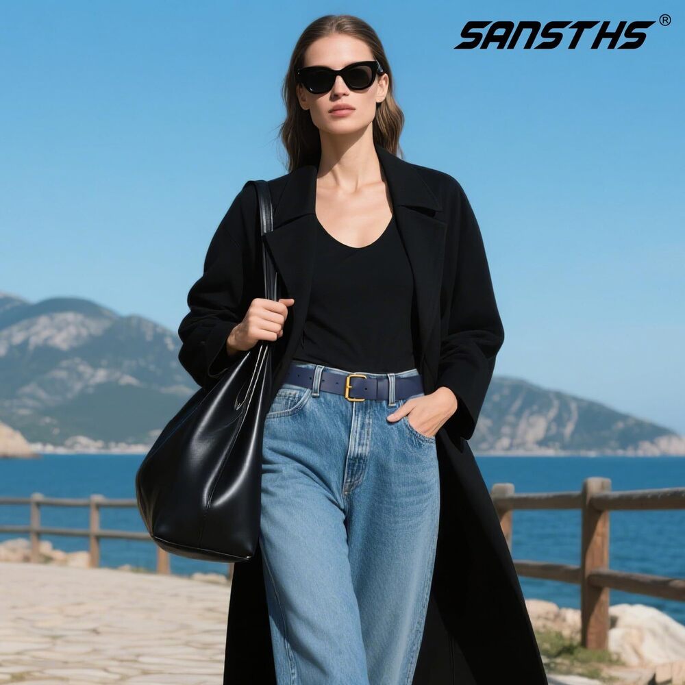 2858 Belts For Women Jeans Coats Dresses, Leather Belt - Picture 6 of 6